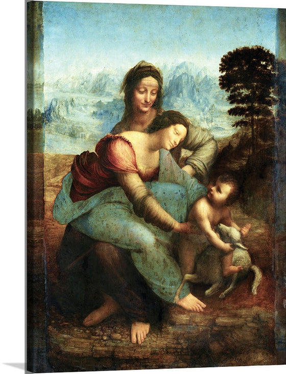 "Virgin and Child with St Anne(1503)", Leonardo da Vinci