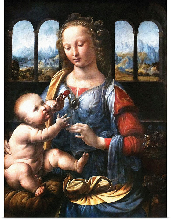 "Madonna of the Carnation(1475)", Leonardo da Vinci