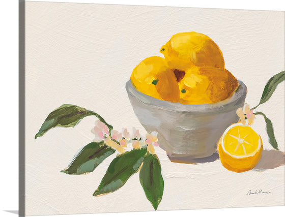 "Lemons in Grey Bowl Texture", Pamela Munger