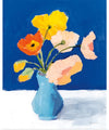 "Poppies on Blue Crop", Pamela Munger