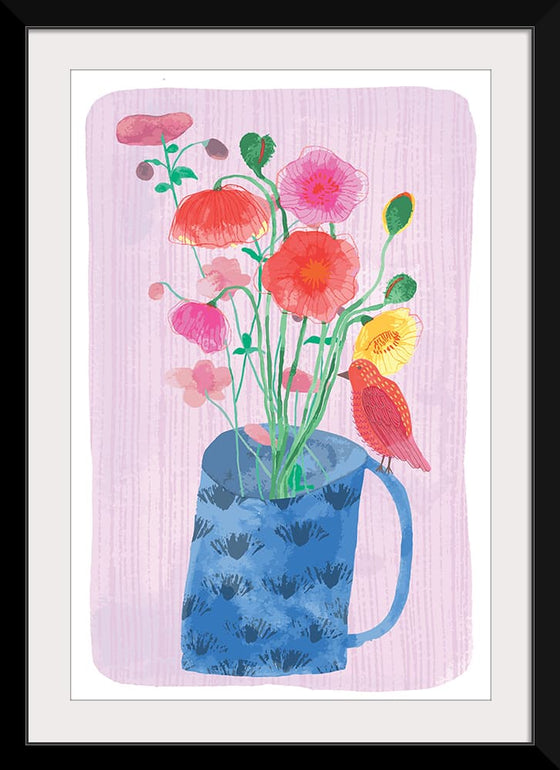 "Bright Poppies in Vase", Fiona Solley
