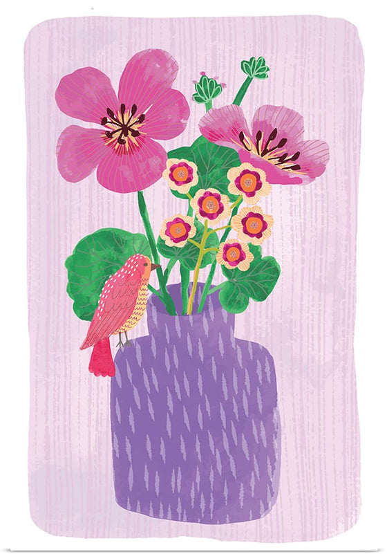 "Geraniums in Vase", Fiona Solley