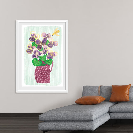 "Violets in Vase", Fiona Solley