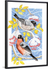 “Bullfinch in Snow", Girija Kulkarni