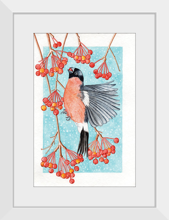 “Bullfinch Snacktime", Girija Kulkarni