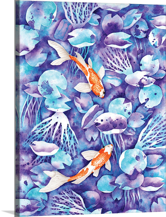 “Koi in blue #2", Girija Kulkarni