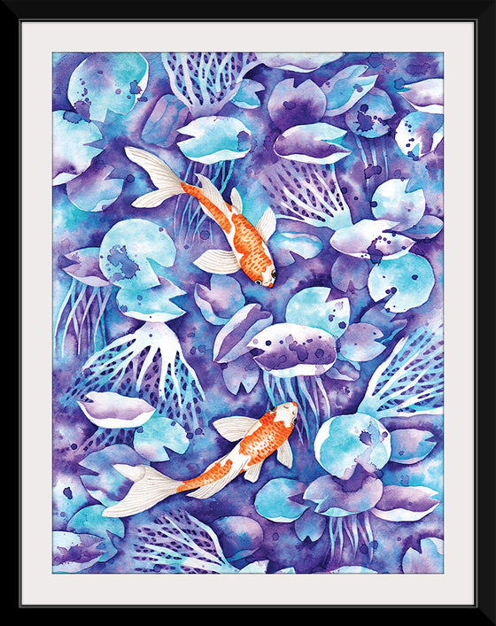 “Koi in blue #2", Girija Kulkarni