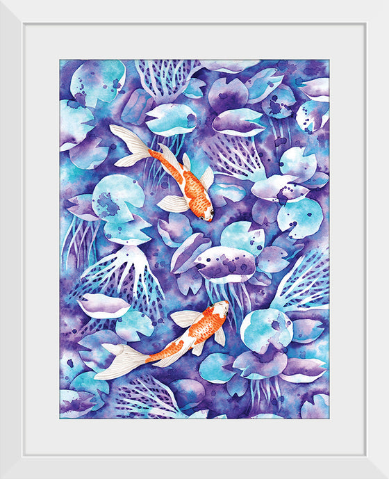 “Koi in blue #2", Girija Kulkarni