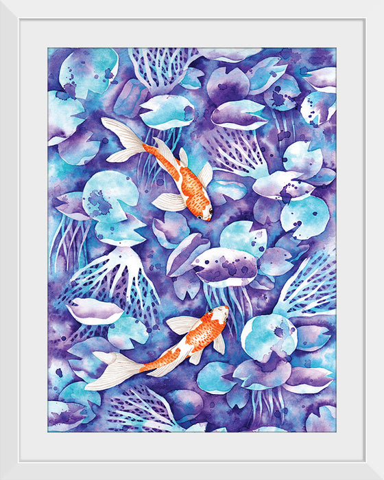 “Koi in blue #2", Girija Kulkarni