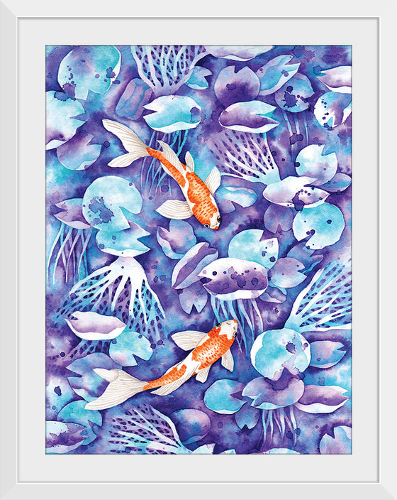 “Koi in blue #2", Girija Kulkarni