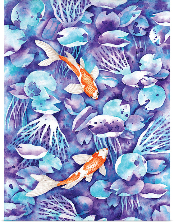 “Koi in blue #2", Girija Kulkarni