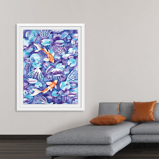 “Koi in blue #2", Girija Kulkarni