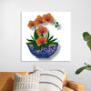 "Blue Pot Orange Orchid", Ann Hutchinson