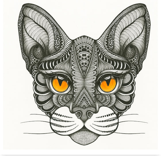 "PeekabooCat Full Face", Ann Hutchinson