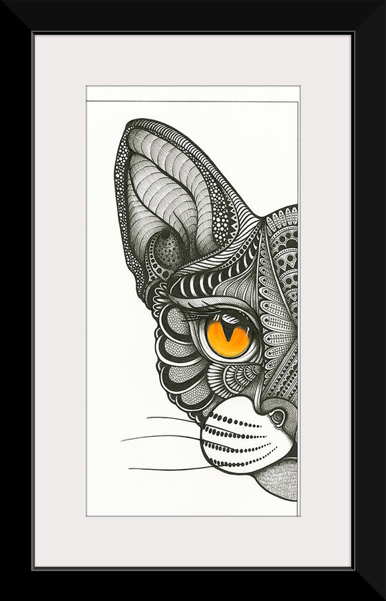 "Peekaboo Cat Half face", Ann Hutchinson