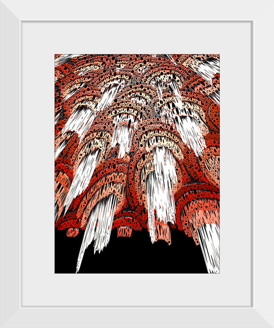 "Abstract Red Swirl", Ann Hutchinson