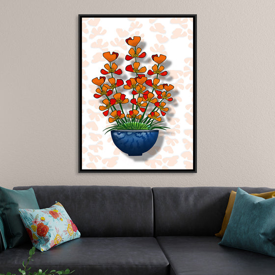 "Blue Pot Orange Delight BG 2020", Ann Hutchinson