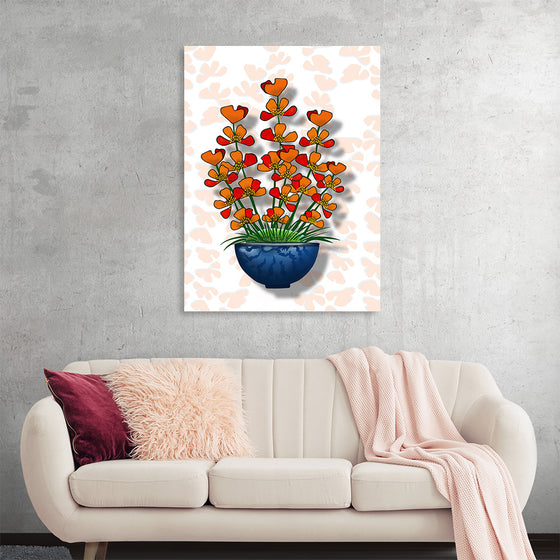 "Blue Pot Orange Delight BG 2020", Ann Hutchinson