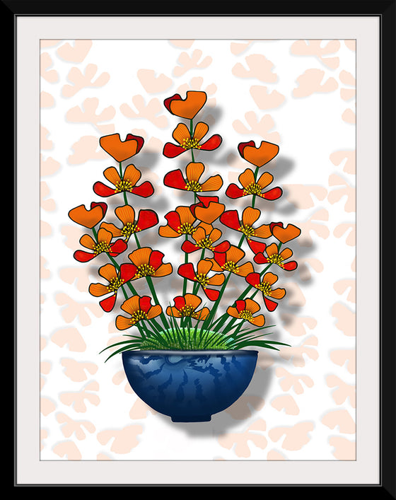 "Blue Pot Orange Delight BG 2020", Ann Hutchinson