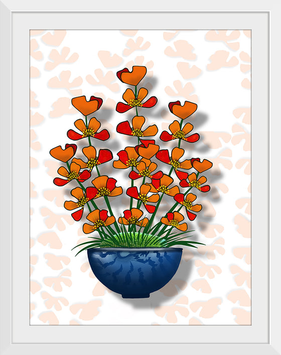 "Blue Pot Orange Delight BG 2020", Ann Hutchinson