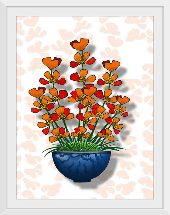 "Blue Pot Orange Delight BG 2020", Ann Hutchinson