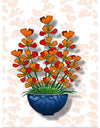 "Blue Pot Orange Delight BG 2020", Ann Hutchinson