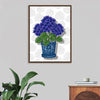 "Blue Pot Purple Hydrangeas", Ann Hutchinson