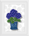 "Blue Pot Purple Hydrangeas", Ann Hutchinson