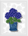 "Blue Pot Purple Hydrangeas", Ann Hutchinson