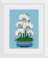 "Blue Pot White Orchid", Ann Hutchinson