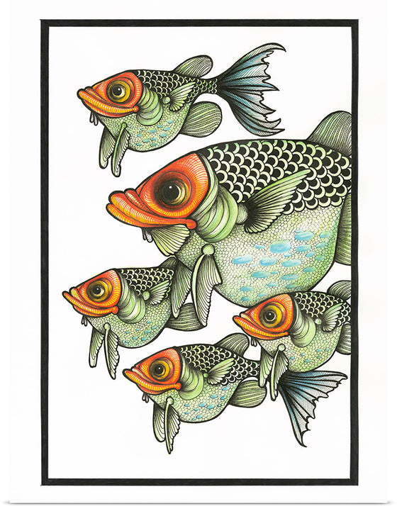 "Fish School Look at Me", Ann Hutchinson