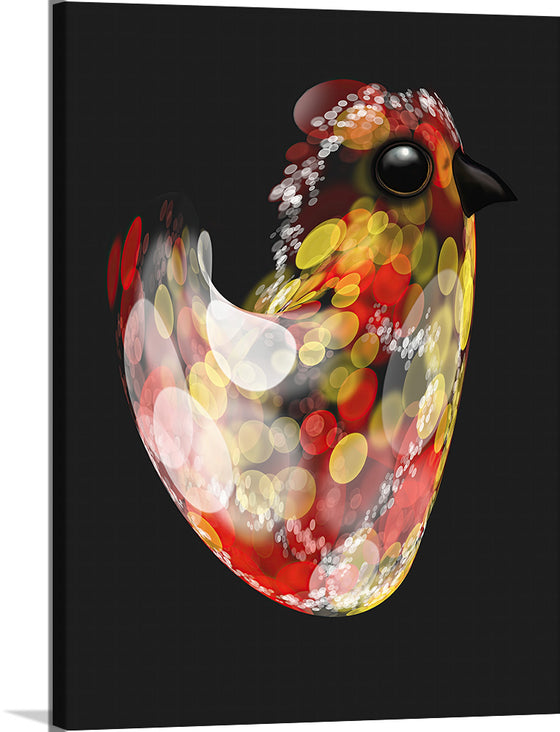 "Glass Quail Large Red", Ann Hutchinson