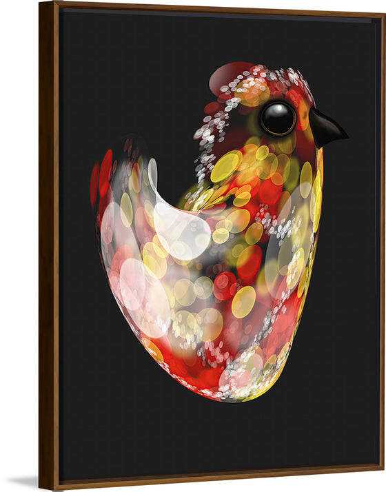 "Glass Quail Large Red", Ann Hutchinson