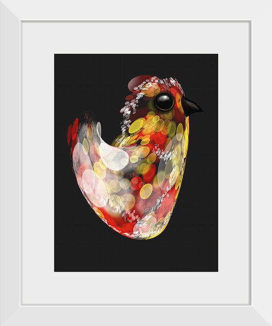 "Glass Quail Large Red", Ann Hutchinson