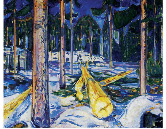 "Felling Area(1912)", Edvard Munch