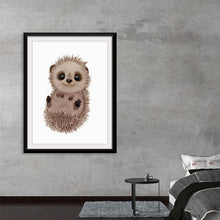  “Hannie Hedgehog NB1” by Ann Hutchinson is a captivating piece of art that effortlessly combines whimsy and elegance. The artwork, available as a high-quality print, features an adorable hedgehog rendered with meticulous detail, bringing a touch of nature’s charm into your living space. 