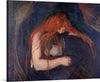 "Vampire (1895)", Edvard Munch
