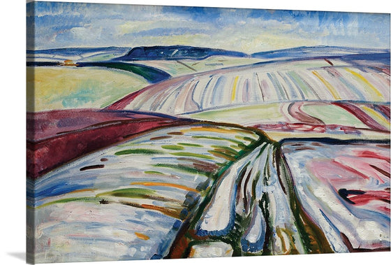 "Field in Snow (1907)", Edvard Munch