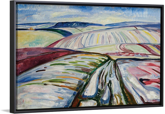 "Field in Snow (1907)", Edvard Munch