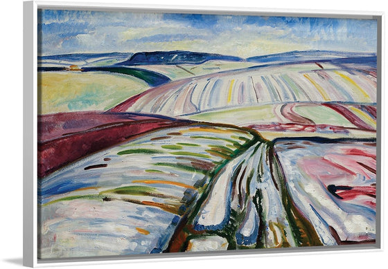 "Field in Snow (1907)", Edvard Munch