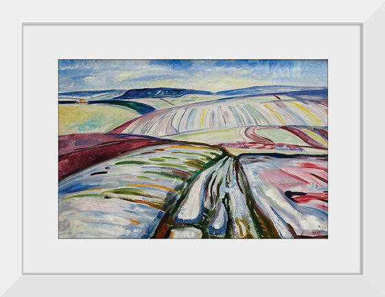 "Field in Snow (1907)", Edvard Munch