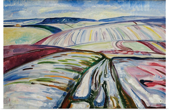 "Field in Snow (1907)", Edvard Munch