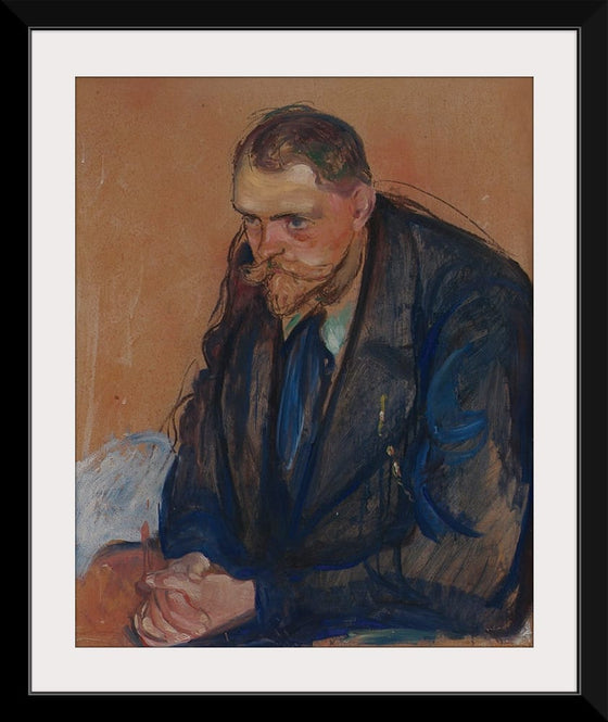 "Portrait of Helge Bäckström (1894)", Edvard Munch