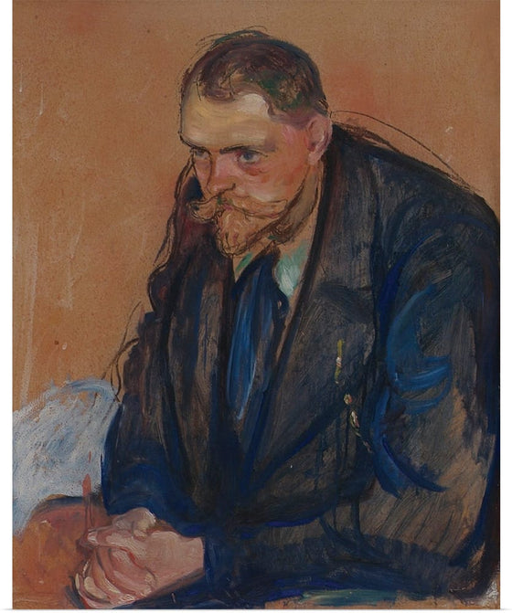 "Portrait of Helge Bäckström (1894)", Edvard Munch