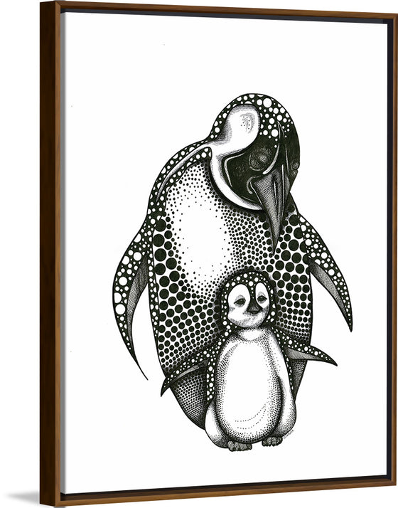 "Mother Penguin and Baby 2017", Ann Hutchinson