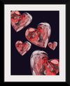 "Valentine Glass Hearts", Ann Hutchinson