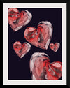 "Valentine Glass Hearts", Ann Hutchinson