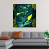 “Highlight Zodiac Collection - 2020 Capricorn” by Arvee Gibson is a celestial masterpiece that beckons viewers into the mystical realm of the Capricorn zodiac sign. With cosmic hues of green and yellow, the abstract waves and intricate line work evoke the ambitious and disciplined spirit of Capricorn. 