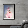 Step into a world where whimsy and elegance intertwine, with this enchanting artwork that captures the playful spirit of a ballet-dancing bunny. Adorned in a delicate pink tutu and ballet slippers, the bunny pirouettes gracefully, evoking a sense of movement and poise. The soft color palette enhances the ethereal quality of this piece, making it a perfect addition to any space seeking to inspire imagination and joy.