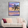 Transport yourself to a dreamy sunset with “Tropico” by Cielo Alegre. This mesmerizing print captures the enchanting hues of purple and orange as they paint the sky, casting a warm glow over tranquil waters and a sandy beach. The serene and reflective quality of this artwork makes it a perfect addition to any space, evoking feelings of peace and relaxation.